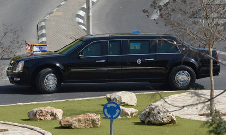 President Obama's limousine. Photograph- Handout/GPO via Getty Iimages