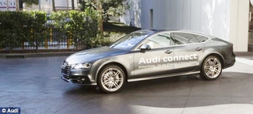 Audi's self parking A7 being tested in Las Vegas (Source: dailymail.co.uk)